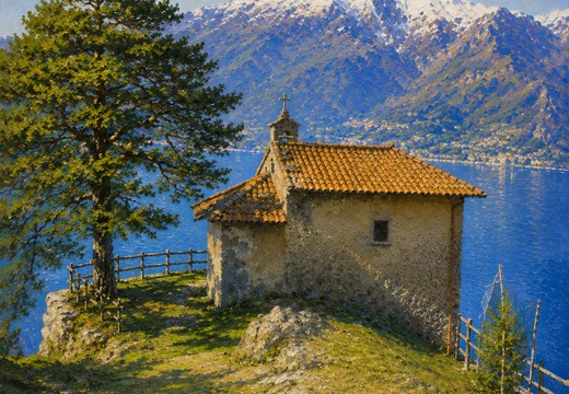 Cartolina COLMO di Chiesetta di San Rocco